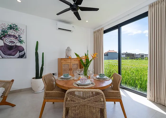 Sawahku - 2br Private With Rooftop & Rice Field View
